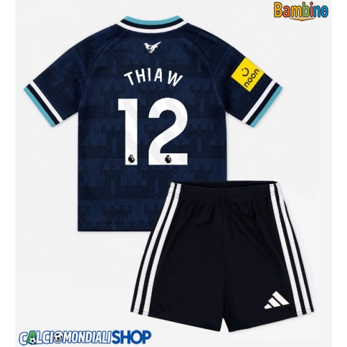 Maglie da calcio Newcastle United Malick Thiaw #12 Seconda Maglia Bambino 2026-27 Manica Corta + Pantaloni corti)